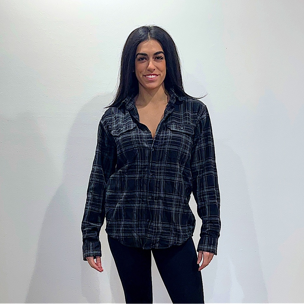 Black & Gray Plaid Flannel